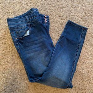 high waisted, skinny jeans, blue jeans